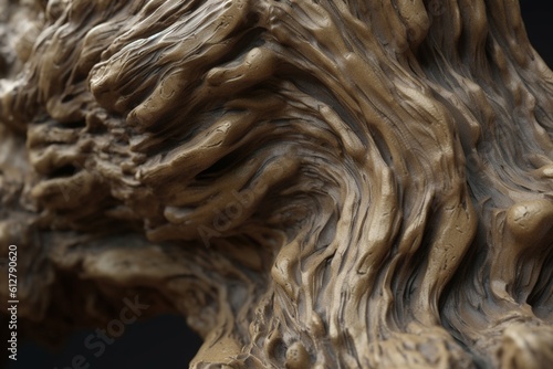A close-up of a natural surface, such as a tree trunk or rock formation, with unique and interesting patterns, Generative AI