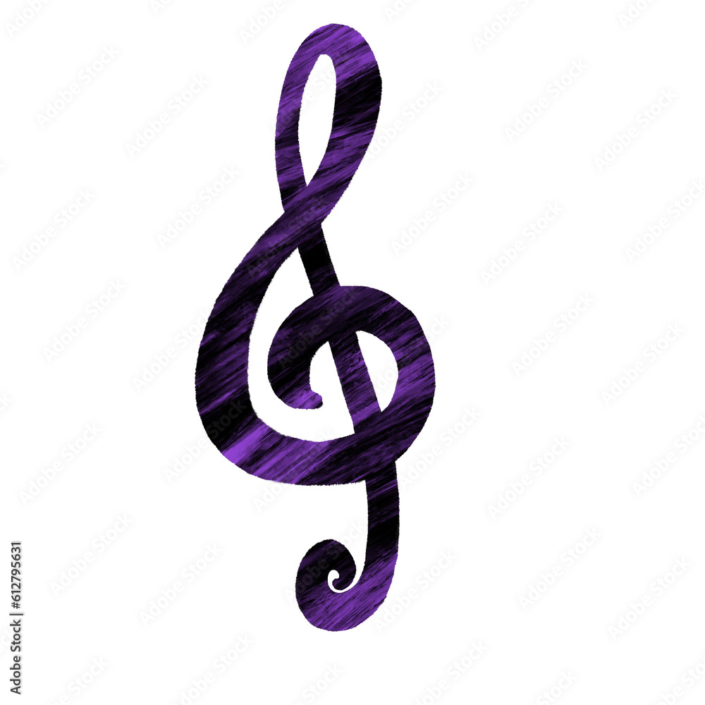 Treble Clef music note lined design Treble Clef music note lined design