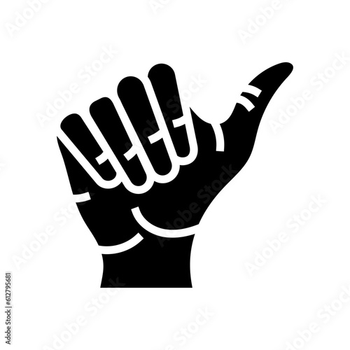 opposable thumb human evolution glyph icon vector. opposable thumb human evolution sign. isolated symbol illustration