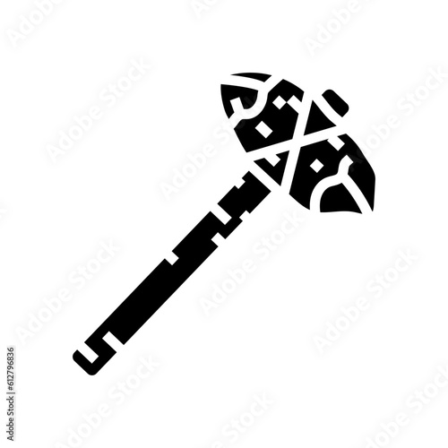early stone tools human evolution glyph icon vector. early stone tools human evolution sign. isolated symbol illustration