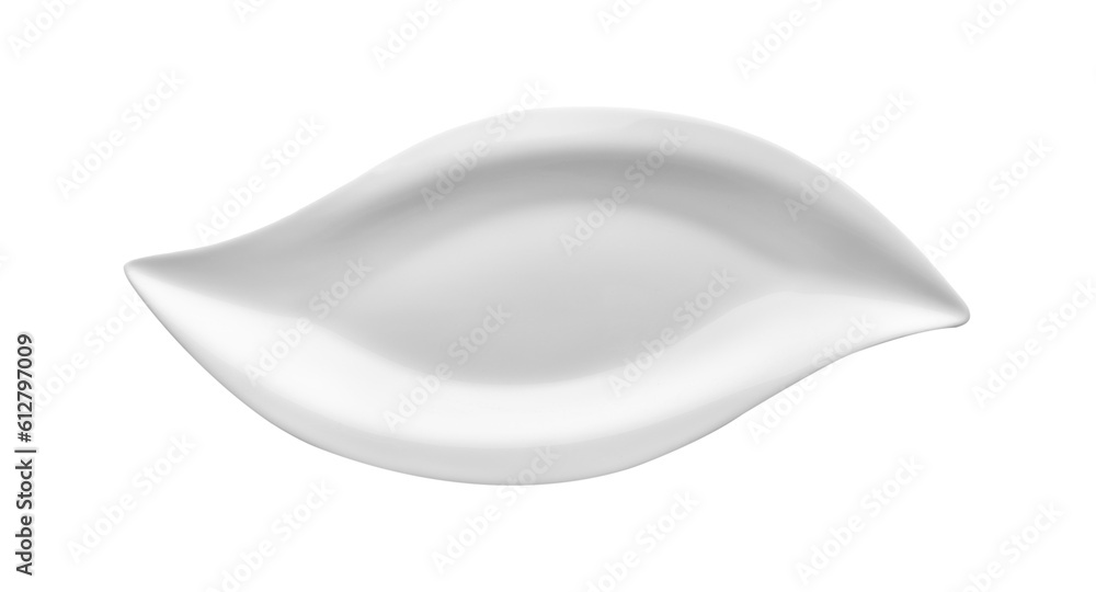 Beautiful shape ceramic plate on transparent png Beautiful shape ceramic plate on transparent png