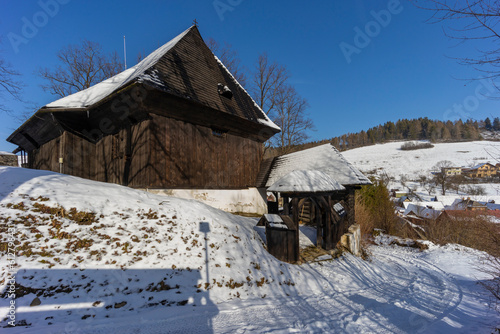 Wooden articular church of Lestiny, UNESCO site, Slovakia photo