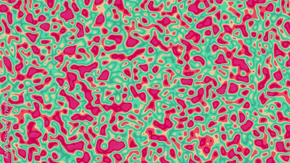 Red and green blurred particles wriggling slowly, 4K motion loop background. Red and green blurred particles wriggling slowly, 4K motion loop background.