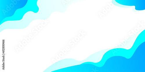 Waves blue abstract sides only with triple colour variation of blue