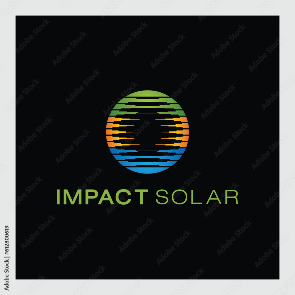 Abstract sun, flat style vector logo concept. Awesome orange isolated icon on black background. Round solar for business and startup Abstract sun, flat style vector logo concept. Awesome orange isolated icon on black background. Round solar for business and startup