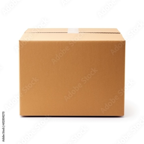 A shipping carton isolated on white background | Generative AI