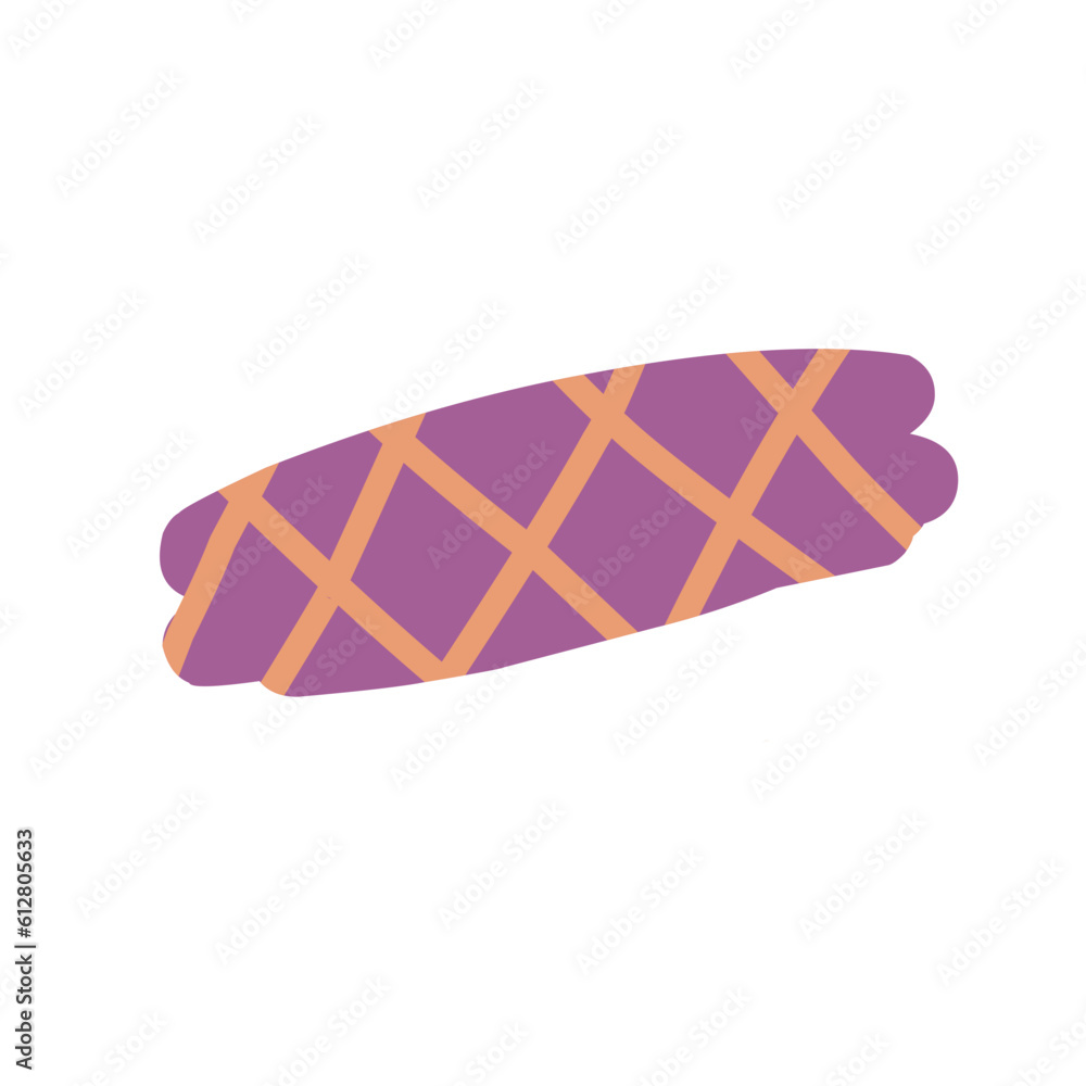 Handrawn purple washi tape.journaling sticker Handrawn purple washi tape.journaling sticker