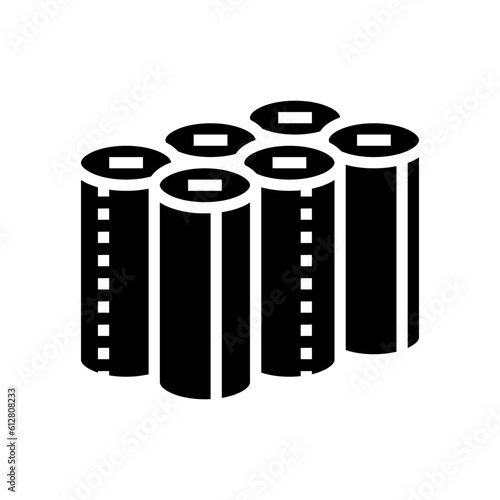 napkin roll paper towel glyph icon vector. napkin roll paper towel sign. isolated symbol illustration