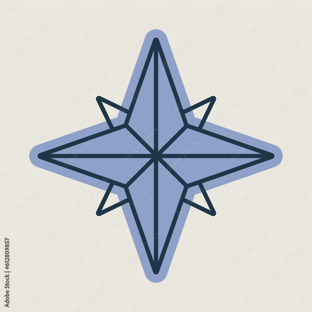 Wind rose vector isolated icon. Navigation sign Wind rose vector isolated icon. Navigation sign