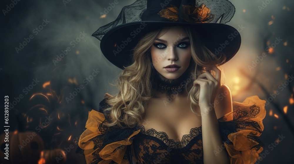 Illustration of a Halloween fashion, AI Generated Illustration of a Halloween fashion, AI Generated