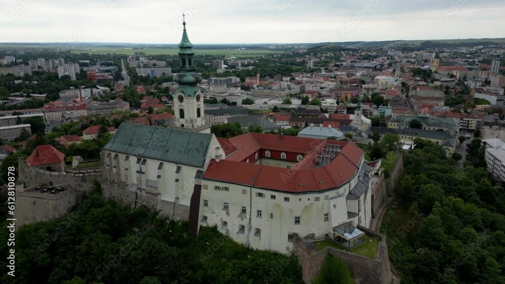 Historic monument, Nitra Castle overseeing the city of Nitra, landscape, 4k Historic monument, Nitra Castle overseeing the city of Nitra, landscape, 4k