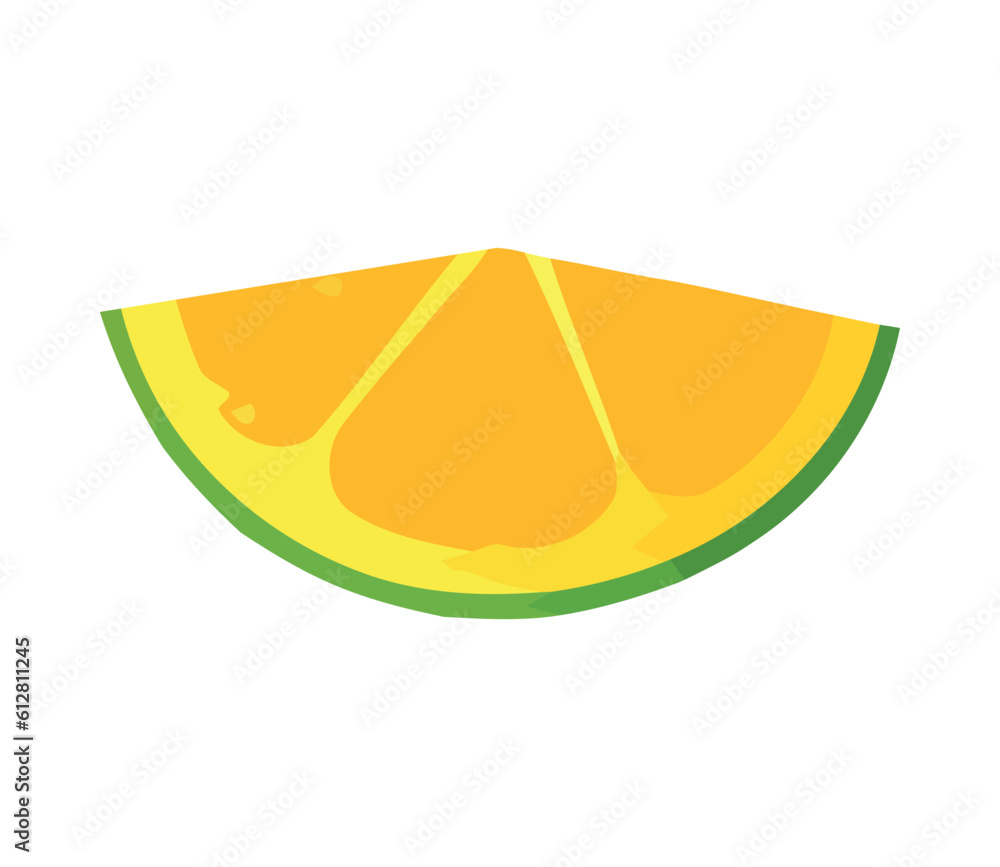 Juicy citrus slice, healthy summer refreshment Juicy citrus slice, healthy summer refreshment