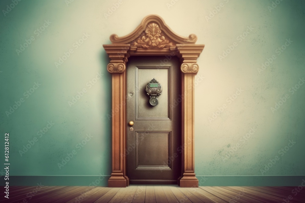 door of a house. Generative ai door of a house. Generative ai