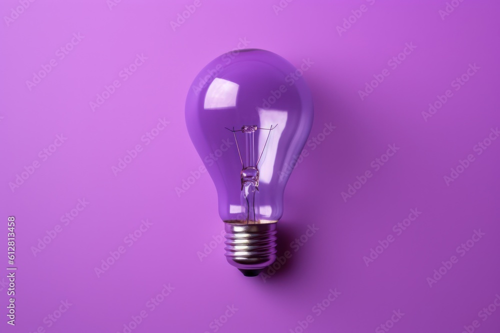 Purple Lightbulb on Purple background | Colorful Bulb on studio background wallpaper | modern smart bulb Purple Lightbulb on Purple background | Colorful Bulb on studio background wallpaper | modern smart bulb