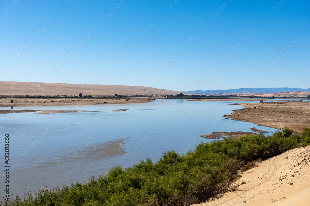 View of the Orange River near Alexander Bay. Northern Cape. South Africa.