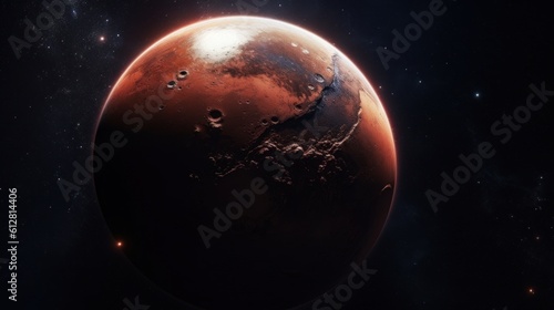 Mars. Mars Planet. Solar System. Planets. Made With Generative AI.