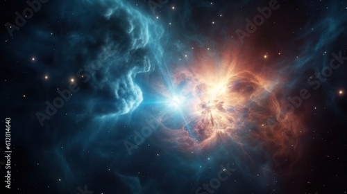 The Orion Nebula. Orion. Galaxy. Planets. Made With Generative AI.