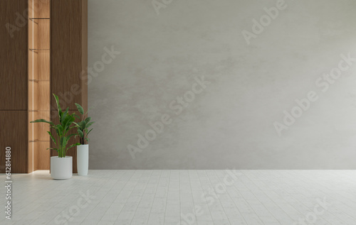 Empty room and copy space  illustration rendering