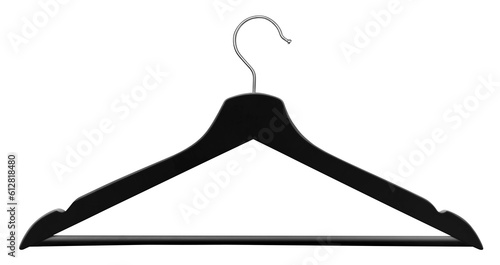Black clothes hanger cut out