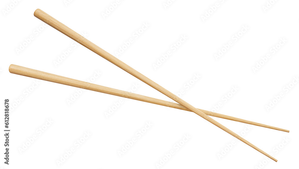 Wooden chopsticks cut out Wooden chopsticks cut out