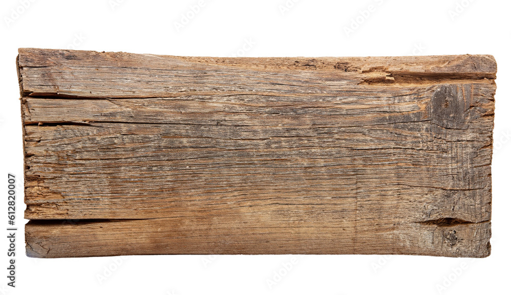 Old wooden board isolated on transparent background. Old wooden board isolated on transparent background.