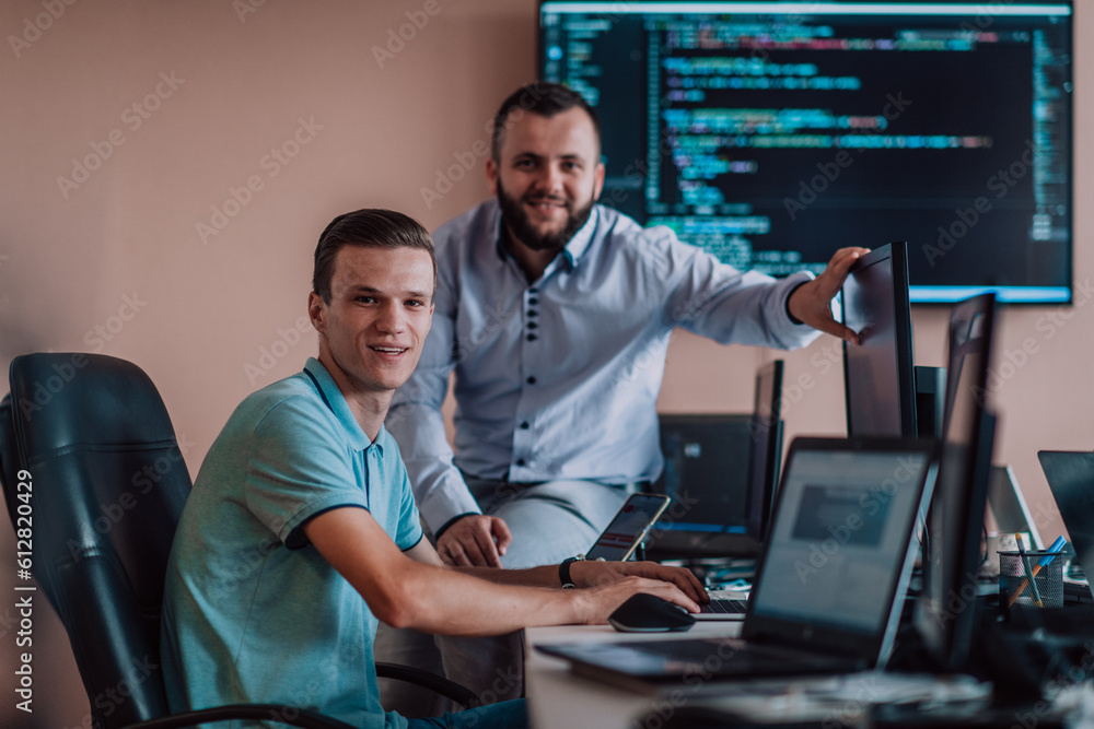 Programmers engrossed in deep collaboration, diligently working together to solve complex problems and develop innovative mobile applications with seamless functionality. Programmers engrossed in deep collaboration, diligently working together to solve complex problems and develop innovative mobile applications with seamless functionality.