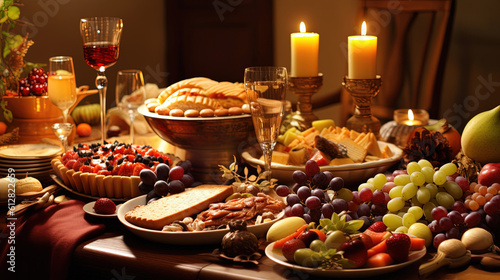Thanksgiving holiday celebration food