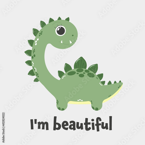 beautiful donosaurus smiles with teeth