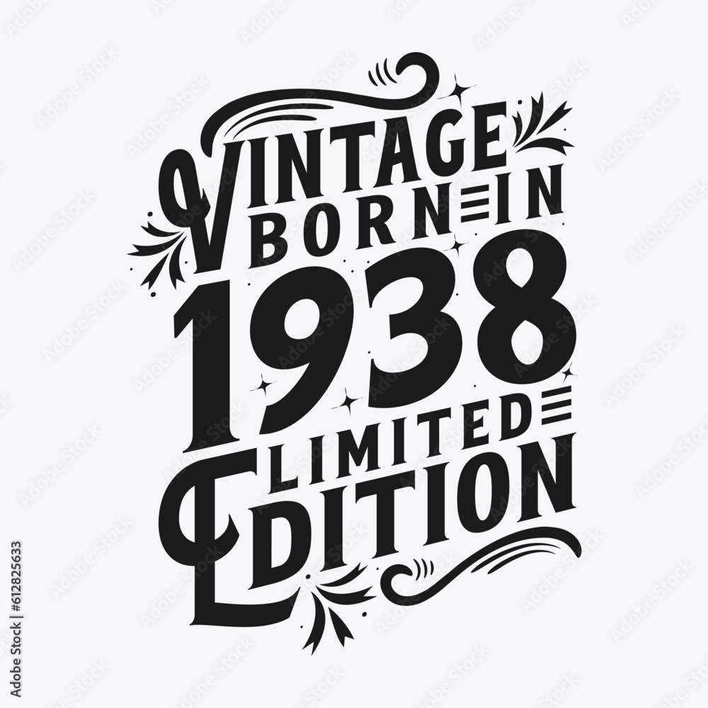 Vintage Born in 1938, Born in Vintage 1938 Birthday Celebration