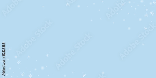 Fototapeta Naklejka Na Ścianę i Meble -  Falling snowflakes christmas background. Subtle