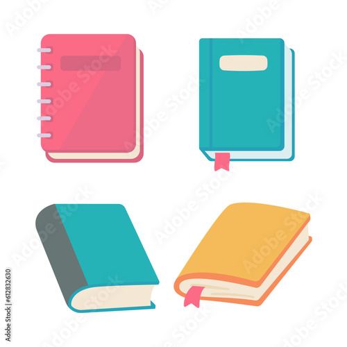 book colorful cover learning by reading books in the library cute cartoon books for kids