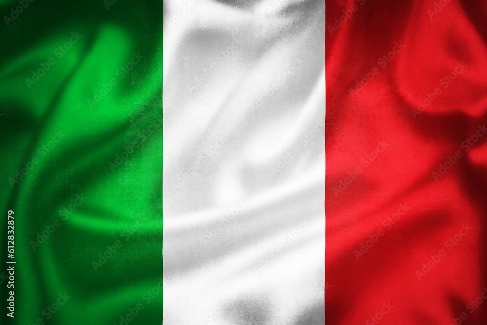 Grunge 3D illustration of Italy flag