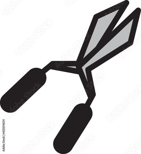 Illustration of grass shears cute cartoon vector