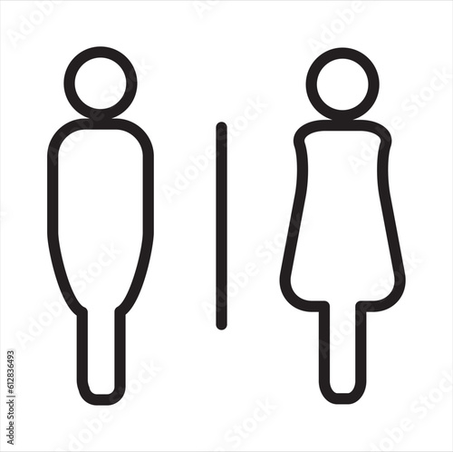 modern icon toilette vector. restroom icon vector.