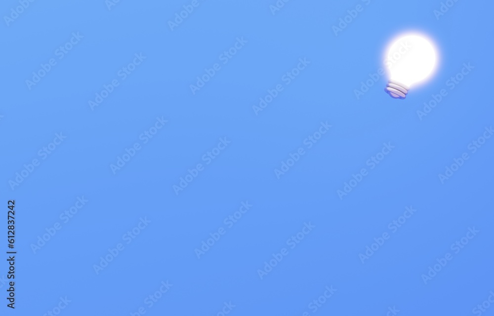 Obraz premium 3D素材_電球