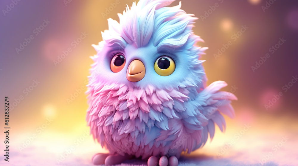 3d bird cartoon. 3d creatures 3d bird cartoon. 3d creatures
