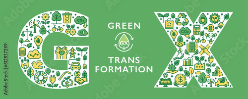 GX(Green Transformation)　デザイン文字 photo