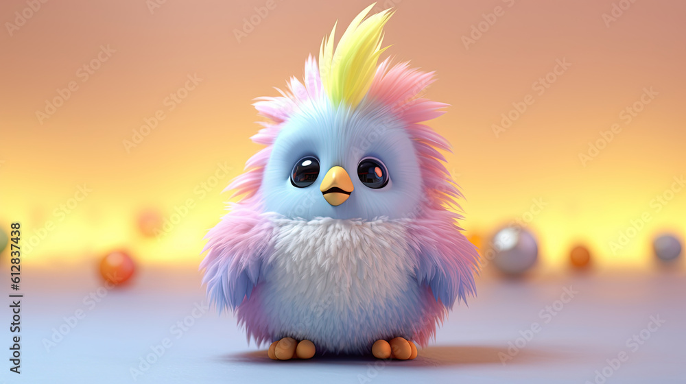 3d bird cartoon. 3d creatures 3d bird cartoon. 3d creatures