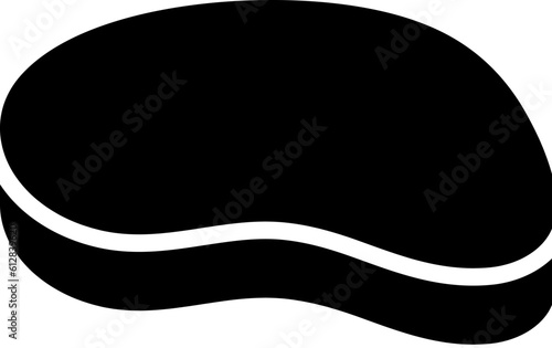 Beef steak icon
