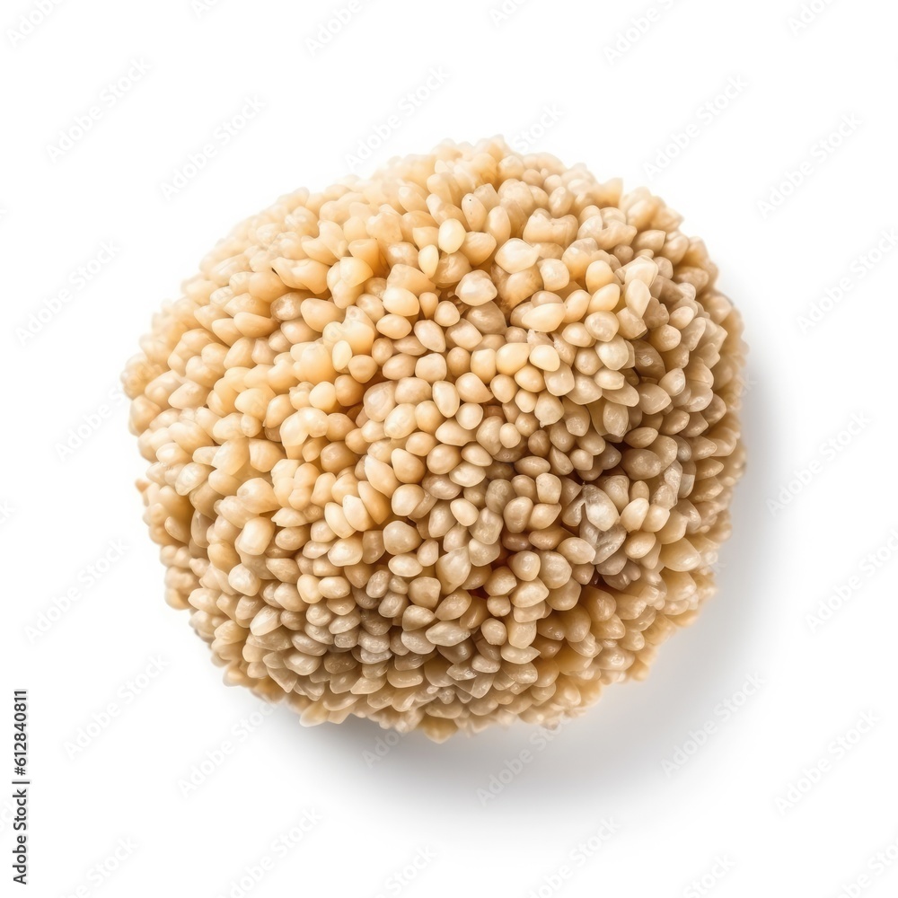 Sesame seeds isolated on white background. Generative AI Sesame seeds isolated on white background. Generative AI