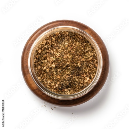 Zaatar isolated on white background. Generative AI