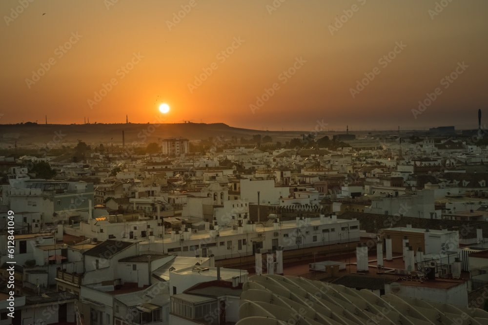 Seville summe sunset view, Andalucia, Spain