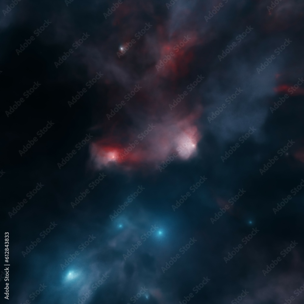 Panoramic Image of Center of the Orion Nebula.