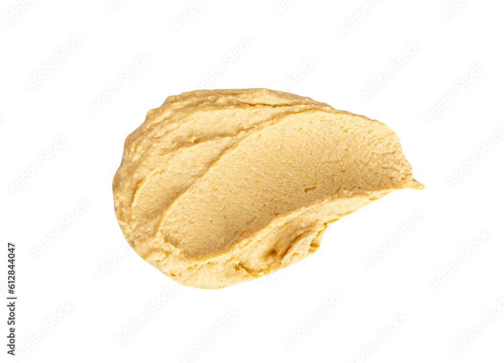 Hummus Smear Isolated, Houmous Dip, Tahini Sauce, Hummus Spread on White Background Hummus Smear Isolated, Houmous Dip, Tahini Sauce, Hummus Spread on White Background