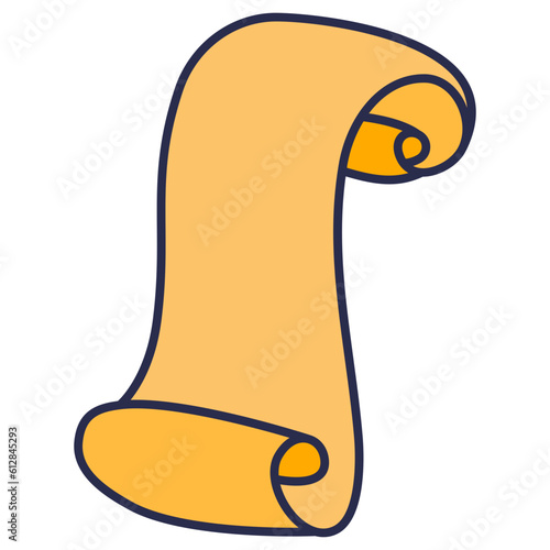 illustration of a manuscript letter