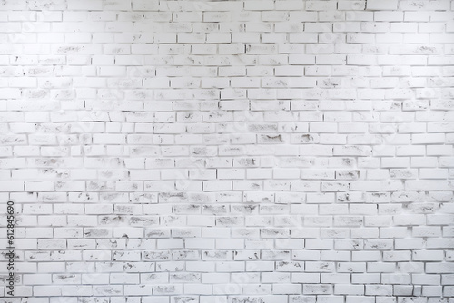 White brick wall background  Generative AI 