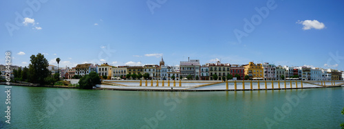 Guadalquivir panoramic view, Seville, Andalucia, Spain photo