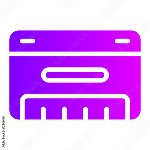 harmonica gradient icon