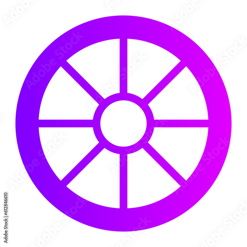 wheel gradient icon