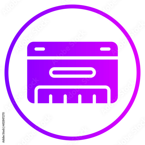 harmonica gradient icon